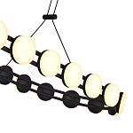 Люстра овальная с круглыми светодиодными источниками света Maxine Light варинант исполнения - 13 | Loft Concept в Грозном