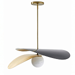 Люстра круглая с 2-мя металлическими абажурами Andromeda варинант исполнения - 1 | Loft Concept в Грозном