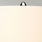 Настольная лампа с шарообразным прозрачным основанием из цветного переработанного стекла и белым цилиндрическим абажуром Elstead Lighting варинант исполнения - 9 | Loft Concept в Грозном