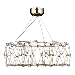 Люстра с тонкой металлической конструкцией цвета золото Quasar варинант исполнения - 4 | Loft Concept в Грозном