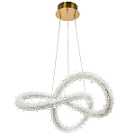 Фигурная люстра с хрустальным декором Gilbertine Crystal Curly Ring Chandelier варинант исполнения - 2 | Loft Concept в Грозном
