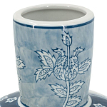 Ваза с голубым цветочным рисунком 43 см Blue & White Ornament варинант исполнения - 3 | Loft Concept в Грозном