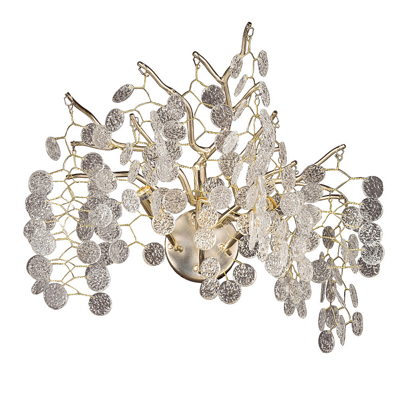 Бра с ветвистым золотым каркасом Ramification Золотой Прозрачный в Грозном | Loft Concept 