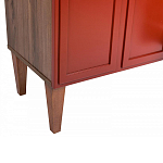 ТВ-тумба красная из массива бука с 2-мя дверками и ящиком Wenge Light варинант исполнения - 6 | Loft Concept в Грозном