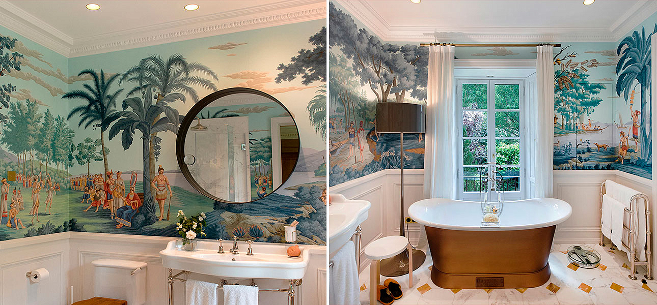 Обои ручная роспись Les Sauvages de la Mer Pacifique Charvet on scenic paper Обои ручная роспись Les Sauvages de la Mer Pacifique Charvet on scenic paper - Loft-Concept в Грозном