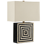 Настольная лампа с квадратным основанием и прямоугольным абажуром Neat Lines варинант исполнения - 4 | Loft Concept в Грозном