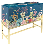 Буфет ручная роспись в морском стиле Cabinet Fondo Marino  варинант исполнения - 1 | Loft Concept в Грозном