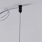 Люстра подвесная светодиодная черный металл Ring Horizontal варинант исполнения - 7 | Loft Concept в Грозном