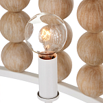 Люстра в форме цилиндра с вставками из деревянных бусин Wooden Beads варинант исполнения - 4 | Loft Concept в Грозном