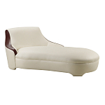 Премиальная кушетка с вставками из кожи Holland варинант исполнения - 1 | Loft Concept в Грозном