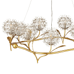 Люстра круглая с декором в виде цветков одуванчика Hanging Dandelion варинант исполнения - 2 | Loft Concept в Грозном