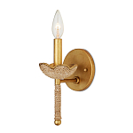 Бра из кованого железа с отделкой плетеной веревкой и сусальным золотом Parisian Style варинант исполнения - 3 | Loft Concept в Грозном