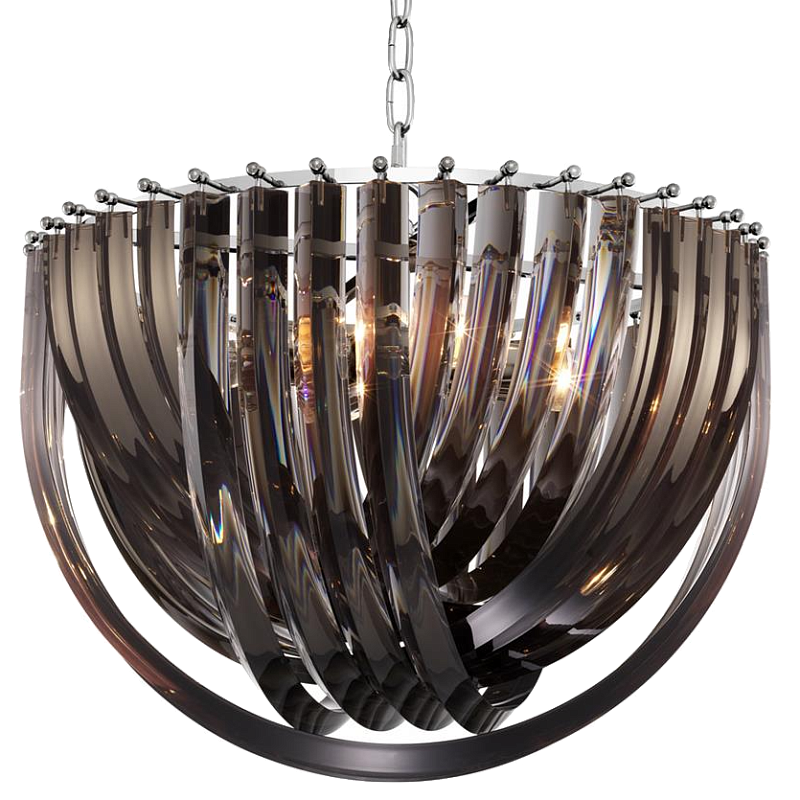 Люстра Chandelier Murano Smoke 50 Дымчатый (Smoke) Никель Люстра Chandelier Murano Smoke 50 Дымчатый (Smoke) Никель в Грозном | Loft Concept