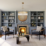 Люстра подвесная круглая со стеклянными трубками Nembus варинант исполнения - 5 | Loft Concept в Грозном