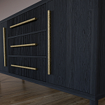 Буфет Primo с тремя ящиками и двумя фасадами Черный дуб варинант исполнения - 7 | Loft Concept в Грозном