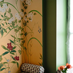 Обои ручная роспись Four Seasons Original colourway on painted Xuan paper with gold ombre варинант исполнения - 2 | Loft Concept в Грозном