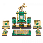 Настольный письменный набор из малахита с декором в виде лошади Leader Organizer варинант исполнения - 1 | Loft Concept в Грозном