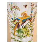 Ваза из фарфора с бронзовой стрекозой  Paradise Dragonfly варинант исполнения - 8 | Loft Concept в Грозном