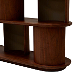 Стеллаж Zacharie Brown Wood Rack варинант исполнения - 5 | Loft Concept в Грозном