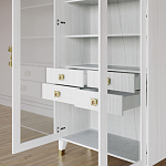 Дизайнерский шкаф витрина Elsa Dreams White с 4-мя ящиками варинант исполнения - 8 | Loft Concept в Грозном