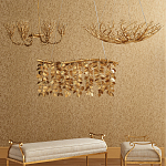 Люстра в форме золотой чаши из кораллов Coral Decor варинант исполнения - 3 | Loft Concept в Грозном