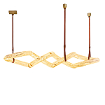 Люстра подвесная с фигурным светодиодным плафоном Calcite Figural Light варинант исполнения - 3 | Loft Concept в Грозном