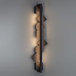 Бра вертикальное с черными кругами и квадратами Gravyura варинант исполнения - 6 | Loft Concept в Грозном