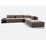 4-х местный Угловой модульный диван Zartаrn с приставным деревянным столиком варинант исполнения - 2 | Loft Concept в Грозном