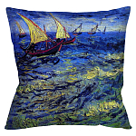 Подушка декоративная Корабли Impressionism in Art варинант исполнения - 1 | Loft Concept в Грозном