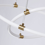 Люстра подвесная с двумя пересекающимися белыми светодиоидными кольцами Luke Lampco Tracer Lamp варинант исполнения - 4 | Loft Concept в Грозном