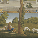 Обои ручная роспись Monuments of Paris Roberts on scenic paper варинант исполнения - 1 | Loft Concept в Грозном