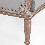 Кресло низкое с мягкой обивкой из велюра на 4-х деревянных ножках Emile Armchair grey варинант исполнения - 4 | Loft Concept в Грозном