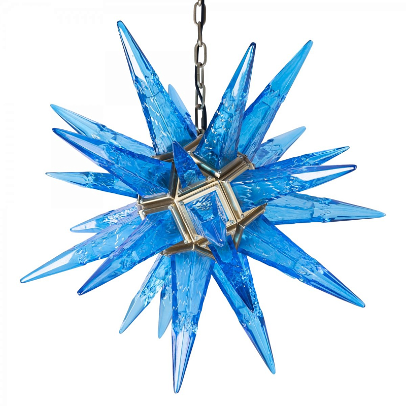 Люстра Chandelier Star Blue Латунь в Грозном | Loft Concept 