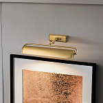 Светильник для картин цвета состаренная латунь с широким плафоном на прямоугольном основании Elstead Lighting варинант исполнения - 12 | Loft Concept в Грозном