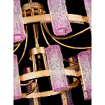 Люстра двухъярусная круглая с текстурными цилиндрическими плафонами Glimpse варинант исполнения - 4 | Loft Concept в Грозном