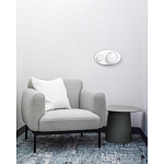 Бра овальной формы белого цвета с 2-мя лампами Lunar Pebbles варинант исполнения - 8 | Loft Concept в Грозном