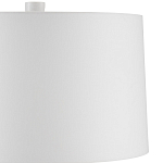 Настольная лампа с корпусом в форме вазы и белым абажуром Lots of Strokes варинант исполнения - 2 | Loft Concept в Грозном