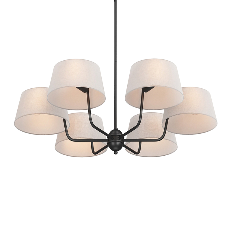 Люстра подвесная Modesto Е14 Латунь Черный Бежевый в Грозном | Loft Concept 