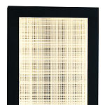 Светодиодное прямоугольное бра из металла черного цвета Lattice Lux варинант исполнения - 2 | Loft Concept в Грозном