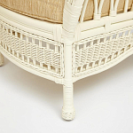 Комплект уличной мебели из ротанга Clara белый варинант исполнения - 6 | Loft Concept в Грозном