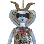 Кукла из джинсовой одежды и армейских палаток Rusalka Jeans&Tents варинант исполнения - 2 | Loft Concept в Грозном