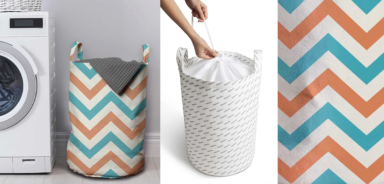 Корзина Turquoise Chevron Basket Корзина Turquoise Chevron Basket - Loft-Concept в Грозном