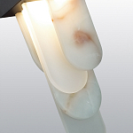 Подвесной светильник с белыми вертикальными элементами Alabaster Totem варинант исполнения - 5 | Loft Concept в Грозном