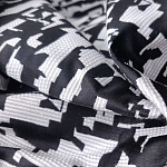 Мебельная ткань Жаккард черно-белый принт 145 см T2-126 варинант исполнения - 2 | Loft Concept в Грозном