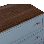 Комод серый из массива бука с 3-мя ящиками Wenge Light варинант исполнения - 2 | Loft Concept в Грозном