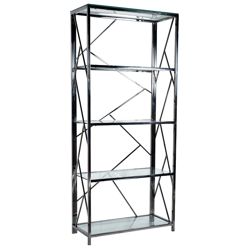 Стеллаж Galbaio Rack Нержавеющая сталь Прозрачное Стекло Стеллаж Galbaio Rack Нержавеющая сталь Прозрачное Стекло в Грозном | Loft Concept
