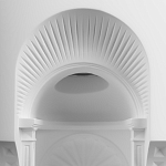 Встраиваемый в стену гипсовый светильник под покраску с арками и рельефными колоннами Antiquity Athena варинант исполнения - 6 | Loft Concept в Грозном