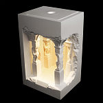 Встраиваемый в стену гипсовый светильник под покраску с колоннами и арками в античном стиле Antiquity Athena варинант исполнения - 3 | Loft Concept в Грозном