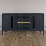Буфет Primo с тремя ящиками и двумя фасадами Черный дуб варинант исполнения - 1 | Loft Concept в Грозном
