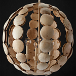 Люстра в форме шара с декором из круглых декоративных элементов Texture Discs варинант исполнения - 3 | Loft Concept в Грозном